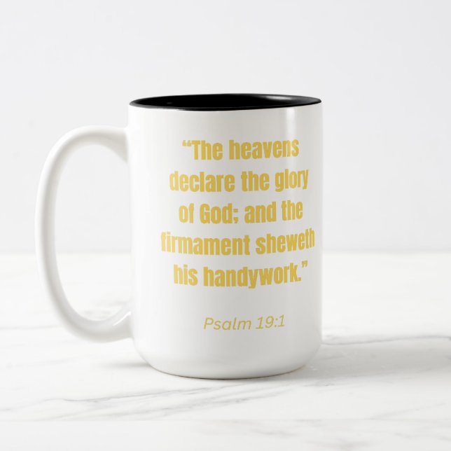 Total Solar Eclipse - The Heavens Declare Two-Tone Coffee Mug (Left)