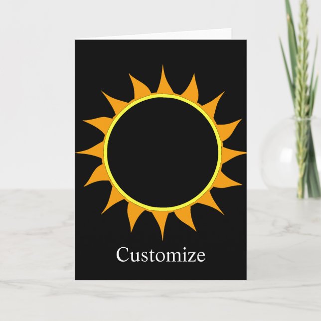 Total Solar Eclipse Thunder_Cove Card (Front)