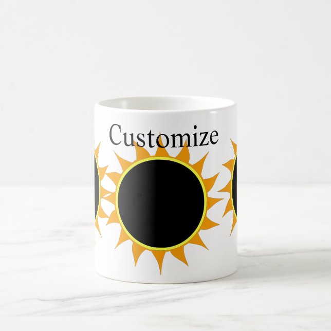 Total Solar Eclipse Thunder_Cove Coffee Mug (Center)