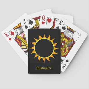 Total Solar Eclipse Thunder_Cove Playing Cards