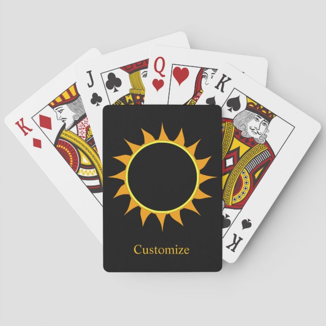 Total Solar Eclipse Thunder_Cove Playing Cards (Back)