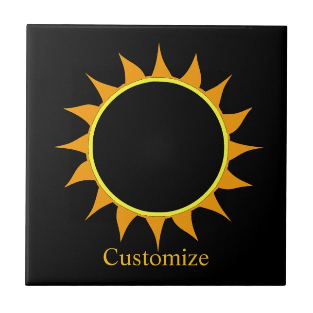 Total Solar Eclipse Thunder_Cove Tile (Front)
