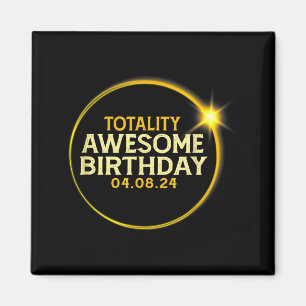 Total Solar Eclipse Totality Birthday Illustration Magnet