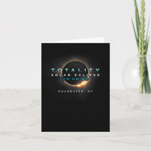 Total Solar Eclipse Totality Rochester New York Card