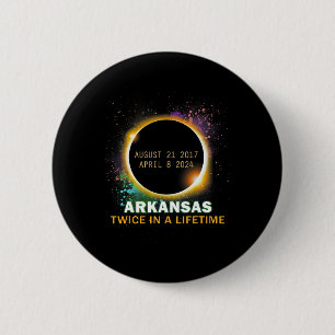 Total Solar Eclipse Twice In A Lifetime 2024 2 Inch Round Button