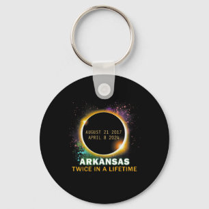 Total Solar Eclipse Twice In A Lifetime 2024 Keychain