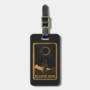 Total Solar Eclipse USA April 8, 2024 Celestial Luggage Tag