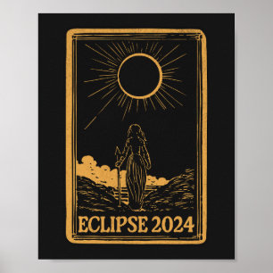 Total Solar Eclipse USA April 8, 2024 Celestial  Poster