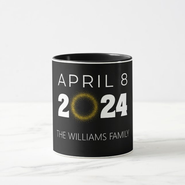 Total Solar Eclipse USA April 8, 2024 Mug (Center)