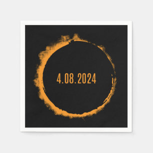 Total Solar Eclipse USA April 8, 2024 Napkin