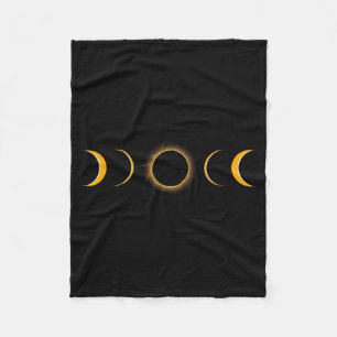 Total Solar Eclipse Usa April 8  Fleece Blanket