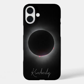 Total Solar Eclipse w/Name iPhone 16 Plus Case
