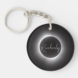 Total Solar Eclipse w/Name Keychain