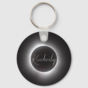 Total Solar Eclipse w/Name Keychain