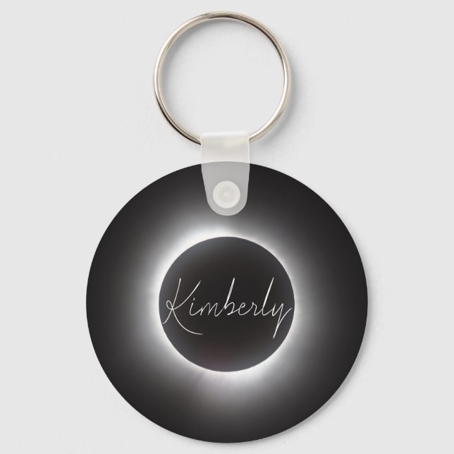 Total Solar Eclipse w/Name Keychain (Front)