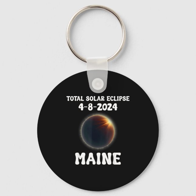 Total Solar Eclipse Watch North Keychain (Front)