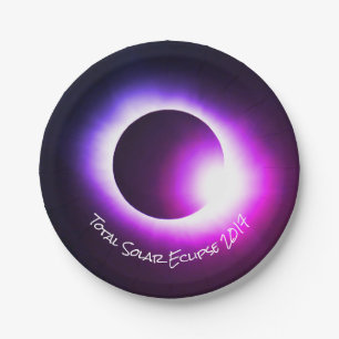Total solar USA eclipse 2017 Paper Plate