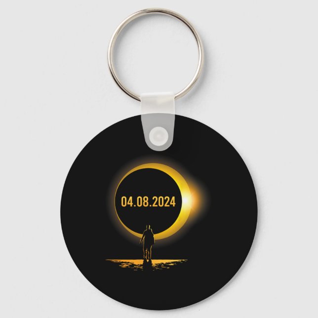Totality 04 08 24 Funny Total Solar Eclipse 2024  Keychain (Front)