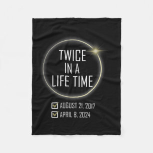 Totality 04 08 24 Total Solar Eclipse 2024 7 Fleece Blanket