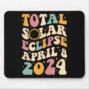 Totality 04 08 24 Total Solar Eclipse 2024 Groovy  Mouse Pad