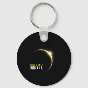 Totality 04 08 24 Total Solar Eclipse 2024 Indiana Keychain