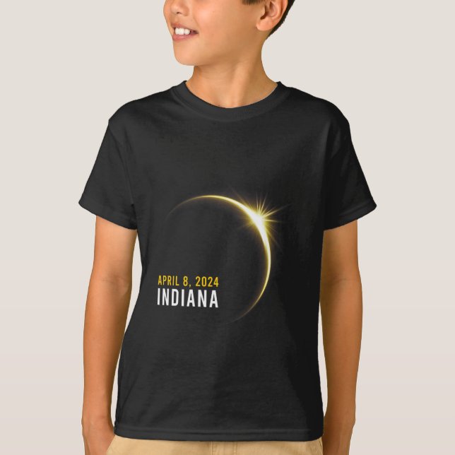 Totality 04 08 24 Total Solar Eclipse 2024 Indiana T-Shirt (Front)