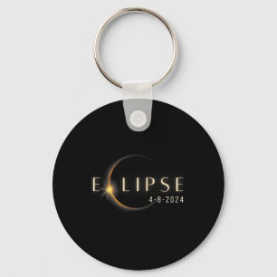 Totality 04 08 24 Total Solar Eclipse 2024  Keychain