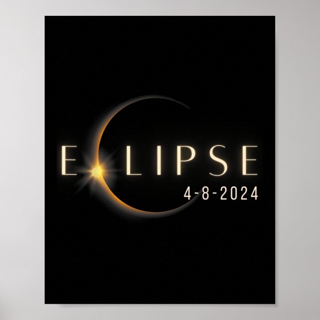 Totality 04 08 24 Total Solar Eclipse 2024  Poster (Front)