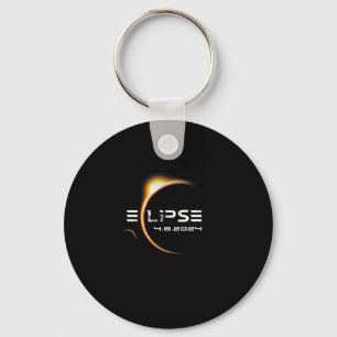 Totality 4.08.2024 Total Solar Eclipse 2024  Keychain