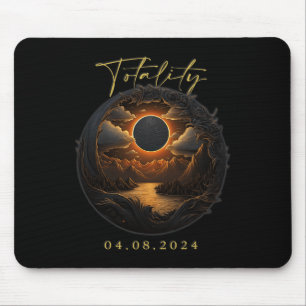 Totality Shirt - April 8 Totality Total Solar Ecli Mouse Pad