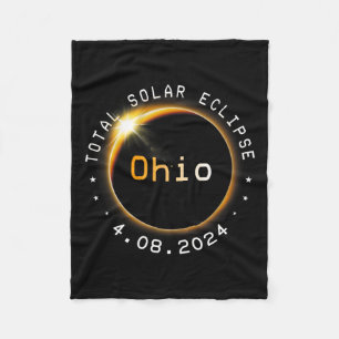 Totality Solar Eclipse 2024 4.08.24 Accessories  Fleece Blanket