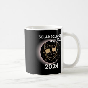 Totality Solar Eclipse 2024 Cat Moon Sun Earth Apr Coffee Mug