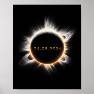 Totality Spring 4.08.24 Total Solar Eclipse 2024  Poster