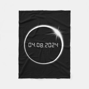 Totality Spring April 8  Fleece Blanket