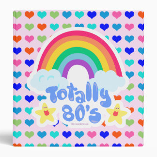 Totally 80s rainbow binder