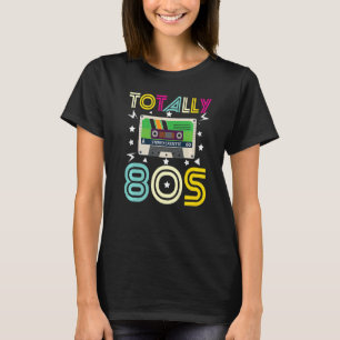 Totally 80's Retro Old School Stereo Cassette Tape T-Shirt