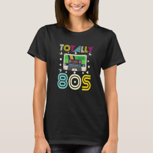Totally 80's Retro Old School Stereo Cassette Tape T-Shirt