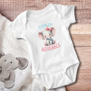 Totally Adorable Baby Elephant Bodysuit
