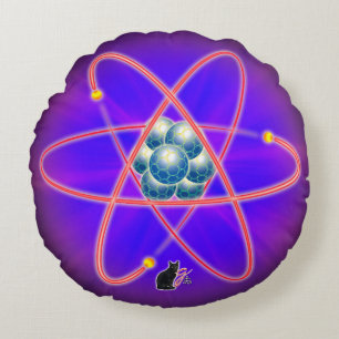 Totally Atomic Round Pillow