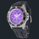 Totally Atomic Watch<br><div class="desc">You’ve heard of atomic clocks and their perfect accuracy. Now own an Atomic Watch! This is a classy retro atomic design for the scientifically inclined or the enlightened intellectual. Own it to be spacey, stylish, trending and topical. Plus you’ll keep up to the minute for all your lectures, book signings...</div>