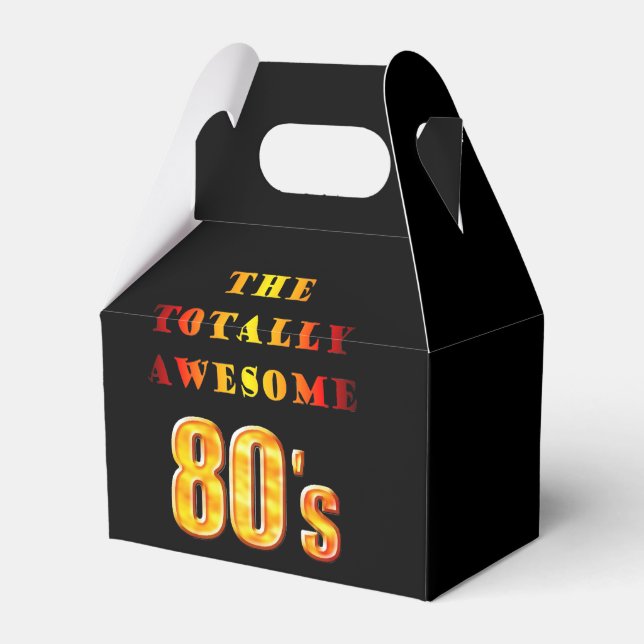 Totally Awesome 80s Favor Box (Front Side)