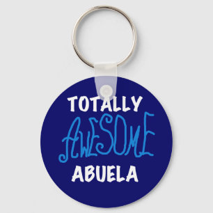 Totally Awesome Abuela Blue Tshirts and Gifts Keychain
