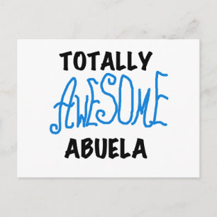 Totally Awesome Abuela Blue Tshirts and GIfts Postcard