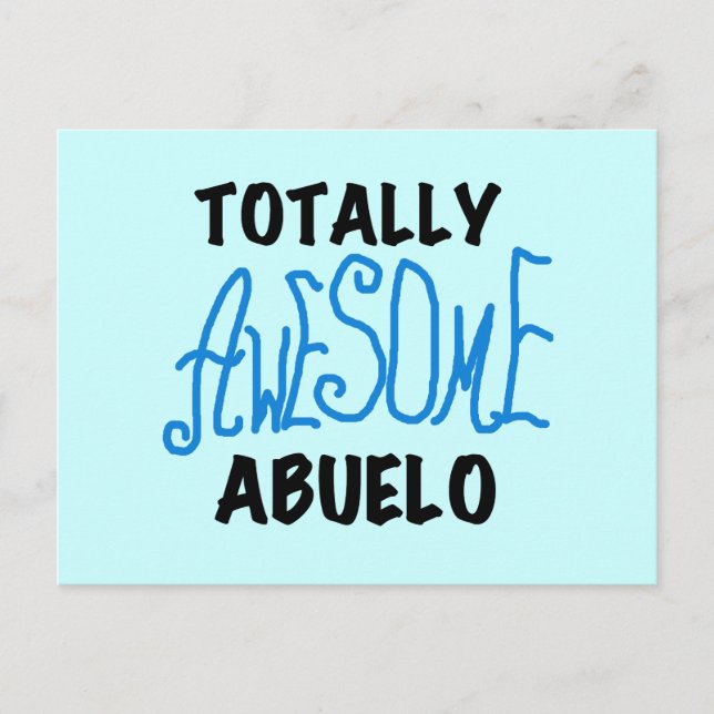 Totally Awesome Abuelo Tshirts and Gifts Postcard (Front)