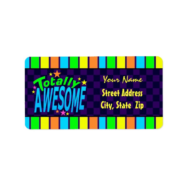Totally AWESOME Address Labels (Front)