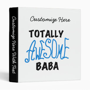 Totally Awesome Baba Tshirts and Gifts Binder
