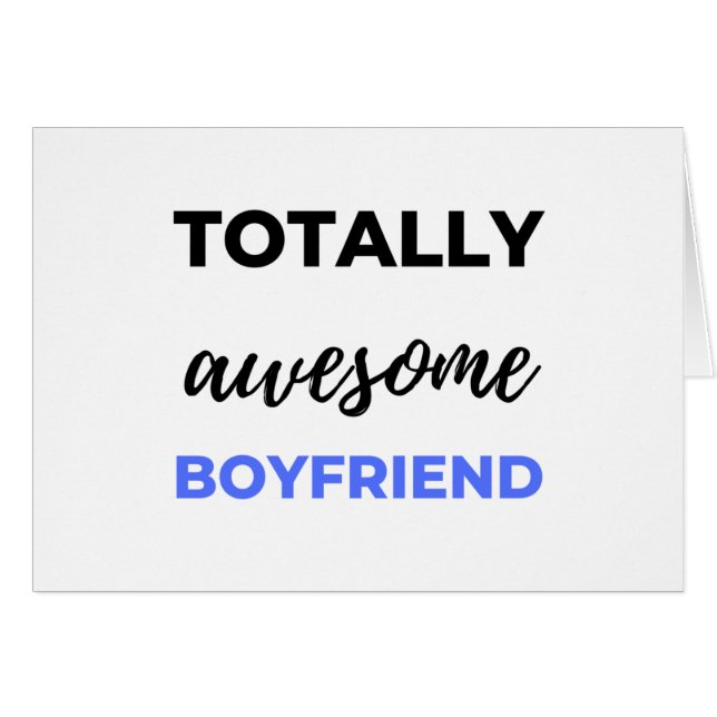 Totally Awesome Boyfriend Black (Front Horizontal)
