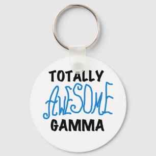 Totally Awesome Gamma Blue Tshirts and Gifts Keychain