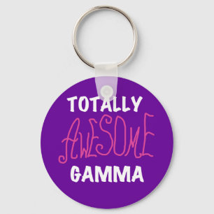 Totally Awesome Gamma Pink Tshirts and Gifts Keychain