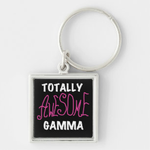 Totally Awesome Gamma Pink Tshirts and Gifts Keychain